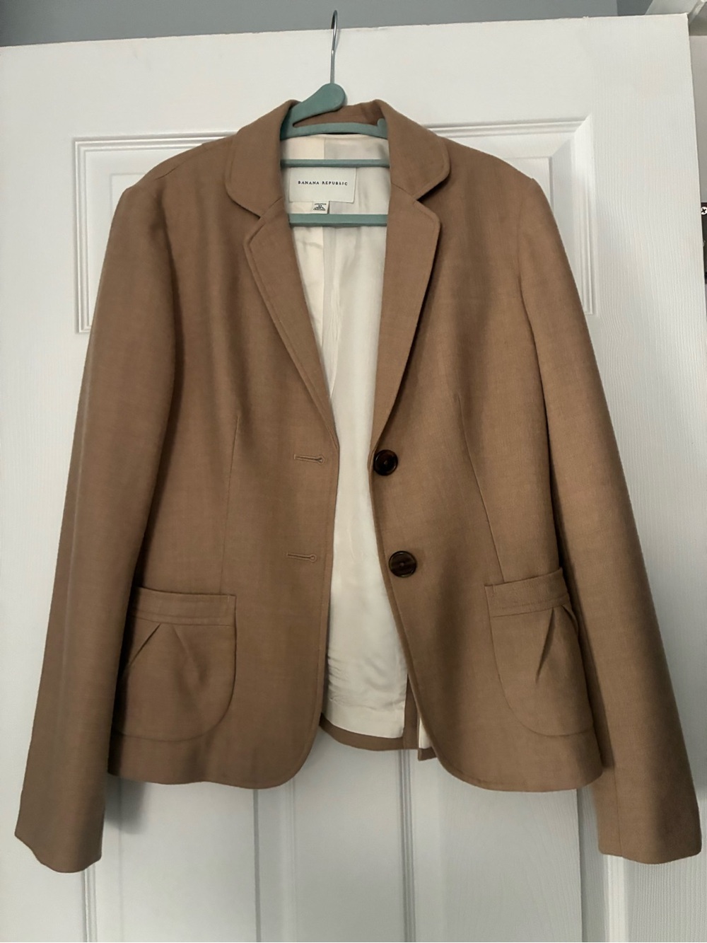 Banana Republic Tan Wool Blend Blazer, size 8